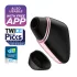 Satisfyer Love Triangle - succhia clitoride a onde d’aria smart - nero