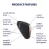 Satisfyer Love Triangle - succhia clitoride a onde d’aria smart - nero