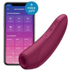   Satisfyer Curvy 1+ - stimolatore clitorideo onde d’aria smart - rosso