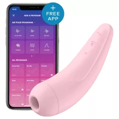   Satisfyer Curvy 2+ - stimolatore clitoride onde d’aria smart - rosa