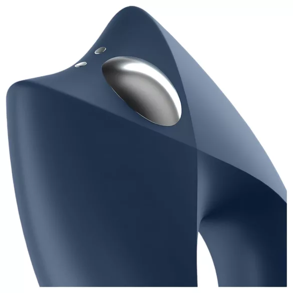 Satisfyer Royal One - anello vibrante per pene con controllo tramite app, per uomini (blu)
