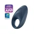 Satisfyer Mighty One - anello vibrante intelligente - silicone blu