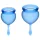 Satisfyer Feel Good - set di coppette mestruali in silicone (blu, 2 pz)