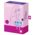 Satisfyer Feel Good - set di coppette mestruali in silicone (blu, 2 pz)