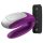 Satisfyer Double Fun - vibratore per coppia intelligente - silicone viola