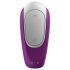 Satisfyer Double Fun - vibratore per coppia intelligente - silicone viola