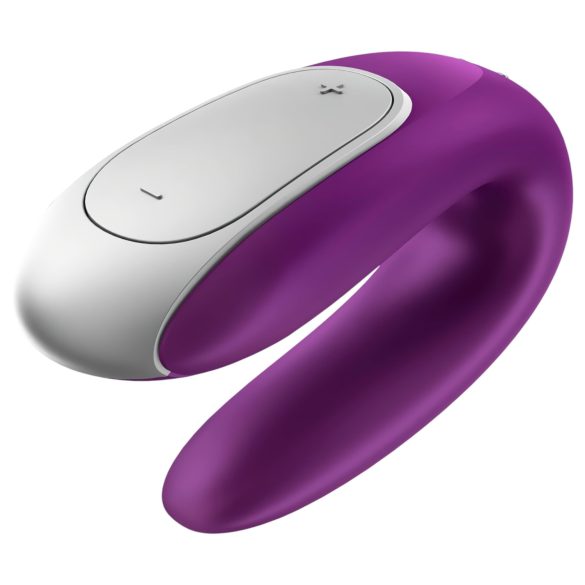 Satisfyer Double Fun - vibratore per coppia intelligente - silicone viola