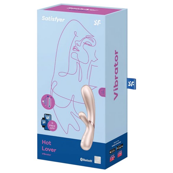 Satisfyer Hot Lover - vibratore intelligente - silicone - argento