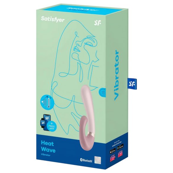 Satisfyer Heat Wave - vibratore con braccio riscaldante smart - beige