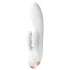 Satisfyer Double Flex - Vibratore con braccio clitorideo controllato tramite app (bianco)