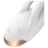 Satisfyer Double Flex - Vibratore con braccio clitorideo controllato tramite app (bianco)