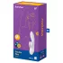 Satisfyer Double Flex - Vibratore con braccio clitorideo controllato tramite app (bianco)