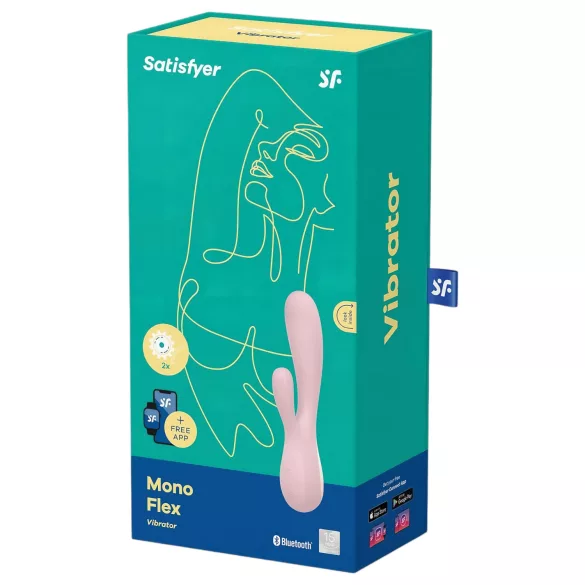 Satisfyer Mono Flex - vibratore controllato tramite app (rosa)