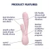 Satisfyer Mono Flex - vibratore controllato tramite app (rosa)