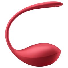   Satisfyer Shiny Petal - ovetto vibrante telecomandato - rosso
