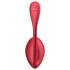 Satisfyer Shiny Petal - Uovo vibrante rosso a telecomando