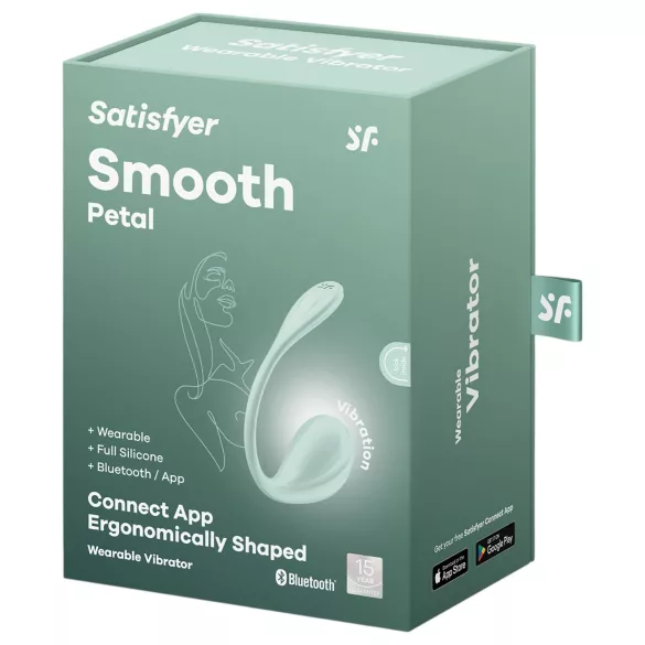 Satisfyer Smooth Petal - Ovulo vibrante controllato via app (verde)
