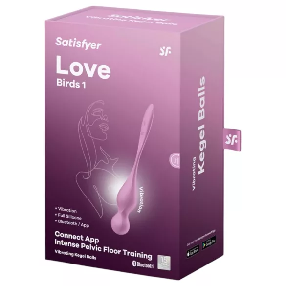 Satisfyer Love Birds 1 - Pallina vaginale vibrante con controllo via app (rosa)