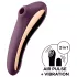 Satisfyer Dual Kiss - vibratore 2in1 clitoride e vaginale - viola