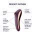 Satisfyer Dual Kiss - 2in1 Vibratore Vaginale e Clitorideo (Viola)