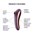 Satisfyer Dual Kiss - vibratore 2in1 clitoride e vaginale - viola