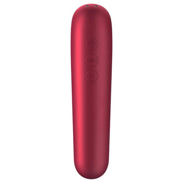 Satisfyer Dual Love - vibratore clitoride e vaginale smart - rosso