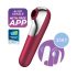 Satisfyer Dual Love - vibratore clitoride e vaginale smart - rosso