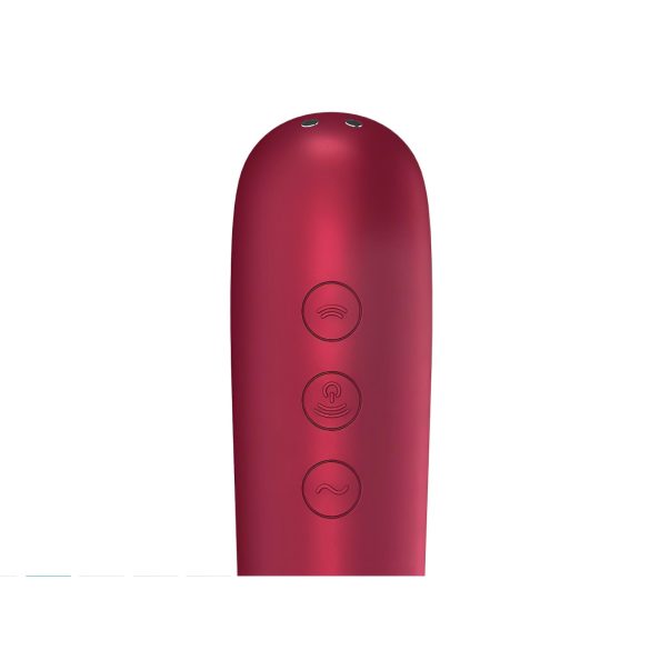 Satisfyer Dual Love - vibratore clitoride e vaginale smart - rosso
