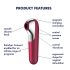 Satisfyer Dual Love - vibratore clitoride e vaginale smart - rosso