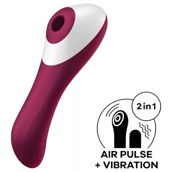 Satisfyer Dual Crush - vibratore vaginale e clitorideo ricaricabile - rosso