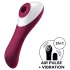 Satisfyer Dual Crush - vibratore vaginale e clitorideo ricaricabile - rosso