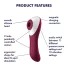 Satisfyer Dual Crush - vibratore vaginale e clitorideo ricaricabile - rosso