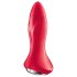 Satisfyer Rotator Plug 1 - vibratore anale perlato - silicone rosso