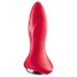 Satisfyer Rotator Plug 1 - vibratore anale perlato - silicone rosso