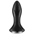 Satisfyer Rotator Plug 1 - plug anale vibrante con perle - silicone nero