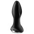Satisfyer Rotator Plug 2 - plug anale vibrante perlato - silicone nero