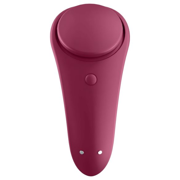 Satisfyer Sexy Secret - vibratore per slip smart impermeabile silicone rosso