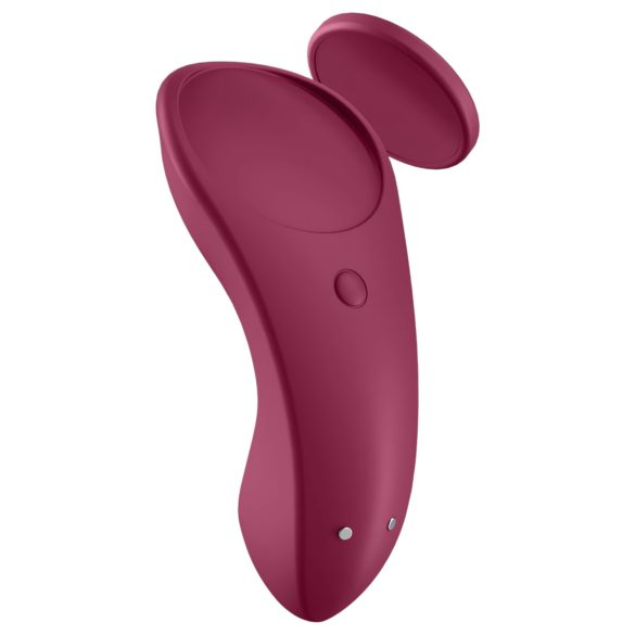 Satisfyer Sexy Secret - vibratore per slip smart impermeabile silicone rosso