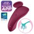 Satisfyer Sexy Secret - vibratore per slip smart impermeabile silicone rosso