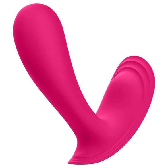 Satisfyer Top Secret - vibratore doppio motore con app - silicone rosa