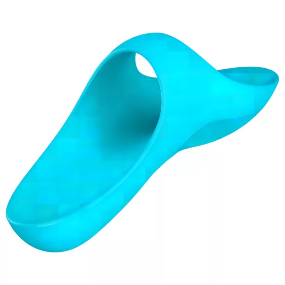 Satisfyer Teaser - vibratore da dito ricaricabile impermeabile turchese