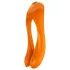 Satisfyer Candy Cane - vibratore ricaricabile waterproof doppio (arancione)