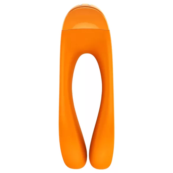 Satisfyer Candy Cane - vibratore ricaricabile waterproof doppio (arancione)