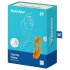 Satisfyer Candy Cane - vibratore ricaricabile waterproof doppio (arancione)