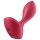 Satisfyer Backdoor Lover - vibratore anale ricaricabile impermeabile rosso