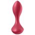 Satisfyer Backdoor Lover - vibratore anale ricaricabile impermeabile rosso