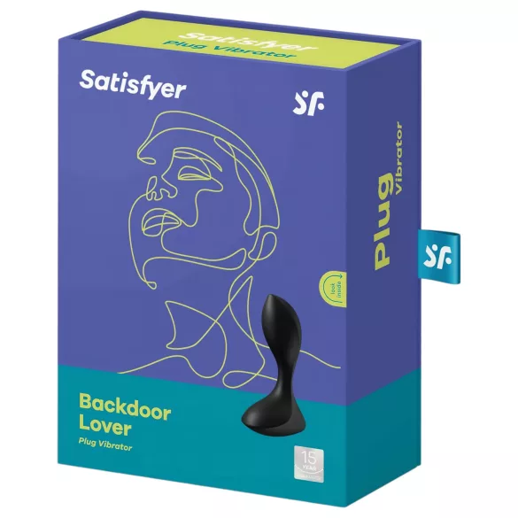 Satisfyer Backdoor Lover - vibratore anale ricaricabile impermeabile nero