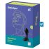 Satisfyer Backdoor Lover - vibratore anale ricaricabile, impermeabile (nero)
