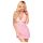 Penthouse - set intimo in pizzo con collo Halter - rosa - L/XL