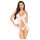 Penthouse After Sunset - babydoll trasparente e perizoma - bianco - L/XL